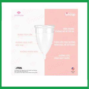 Nhà Thuốc Thành Hương - Cốc nguyệt san Lincup Mỹ sử dụng thay thế cho băng vệ sinh hoặc tampon trong những ngày dâu (Hộp 1 cái) 2 Nhà Thuốc Thành Hương - Coc nguyet san Lincup 2