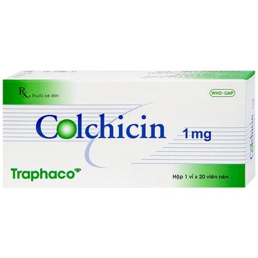 Colchicin-1mg-Traphaco.webp Nhà Thuốc Thành Hương - Colchicin 1mg Traphaco