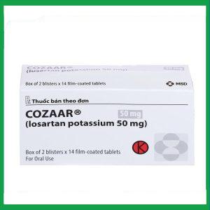 Thuốc Cozaar 50mg MSD điều trị tăng huyết áp (2 vỉ x 14 viên)