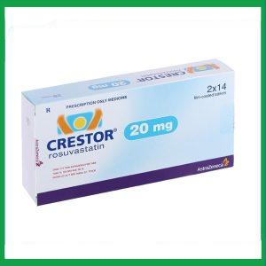 Thuốc Crestor 20mg điều trị tăng cholesterol máu nguyên phát (2 vỉ x 14 viên)