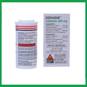 Nhà Thuốc Thành Hương - Thuốc Depakine Chrono 500mg Sanofi điều trị động kinh (30 viên) 1 Nhà Thuốc Thành Hương - Depakine 500mg 1