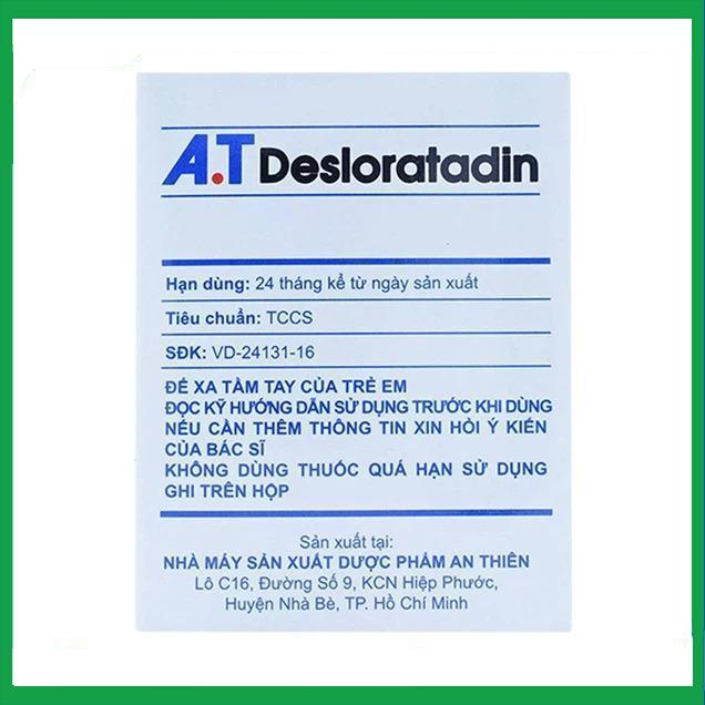 Desloratadin-AT-2.jpg Nhà Thuốc Thành Hương - Desloratadin AT 2