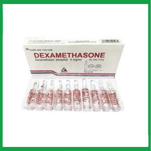 Nhà Thuốc Thành Hương - Dung dịch tiêm Dexamethasone 4mg/1ml Vinphaco điều trị trạng thái hen, bệnh dị ứng nặng (10 ống x 1ml) 2 Nhà Thuốc Thành Hương - Dexamethason 4mg 1ml Vinh phuc 1