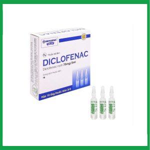 Thuốc tiêm Diclofenac 75mg/3ml HDPharma điều trị các trường hợp viêm khớp, giảm đau