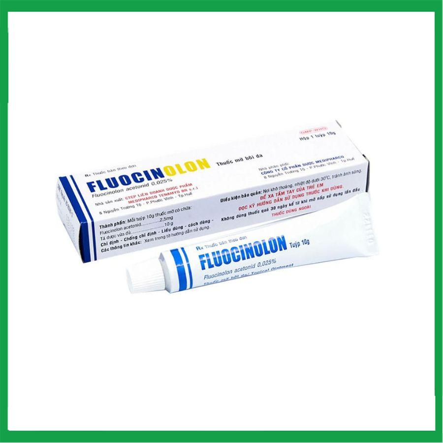 Fluocinolon-10g-Hue.jpg Nhà Thuốc Thành Hương - Fluocinolon 10g Hue
