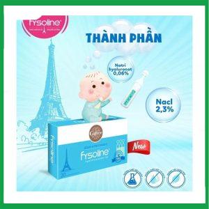 Nhà Thuốc Thành Hương - Dung dịch nước muối ưu trương Fysoline xanh 5ml giảm ngạt mũi, khô mũi (20 ống) 1 Nhà Thuốc Thành Hương - Fysoline xanh3