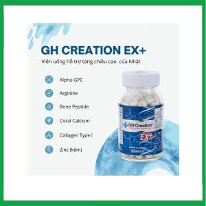 Nhà Thuốc Thành Hương - GH Creation EX+ , Viên uống tăng chiều cao chính hãng của Nhật, hộp 270 viên 2 Nhà Thuốc Thành Hương - GH Creation EX 1