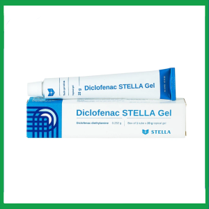 Gel Diclofenac Stella (20g) giảm triệu chứng đau và viêm trong trường hợp bong gân, trật khớp, vết bầm