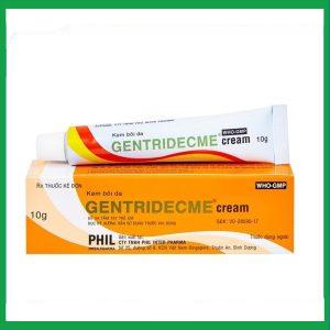 Kem bôi da Gentridecme Cream điều trị nhiễm trùng da, nấm da (10g)