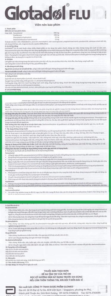 Glotadol-Flu2.jpg Nhà Thuốc Thành Hương - Glotadol Flu2