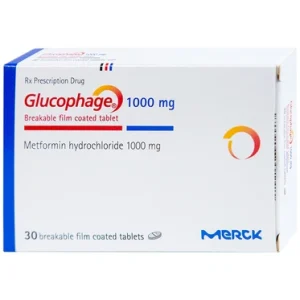 Thuốc Glucophage 1000mg Merck điều trị đái tháo đường type 2 (2 vỉ x 15 viên)