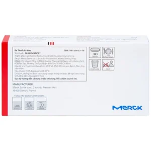 Nhà Thuốc Thành Hương - Thuốc Glucovance 500mg/5mg Merck điều trị tiểu đường tuýp 2 (2 vỉ x 15 viên) 1 Nhà Thuốc Thành Hương - Glucovance 500mg 5mg 1