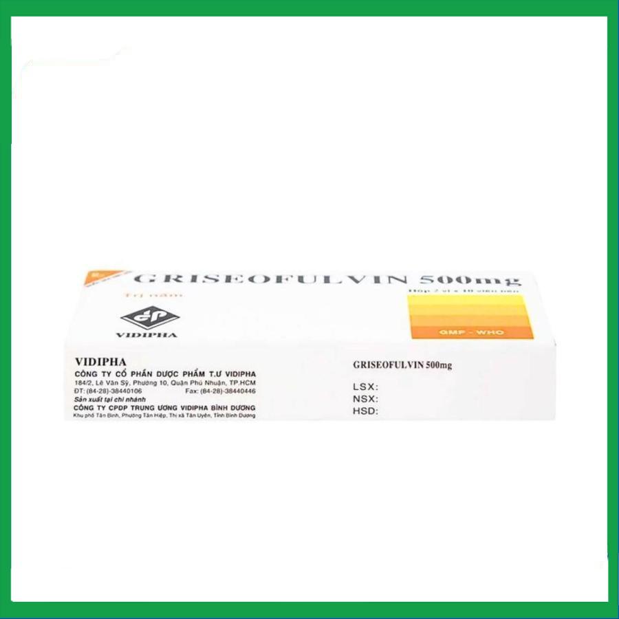 Griseofulvin-500mg-2.jpg Nhà Thuốc Thành Hương - Griseofulvin 500mg 2