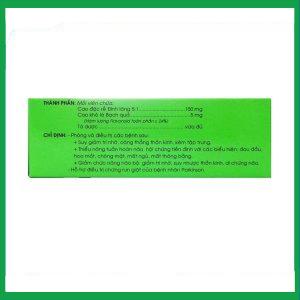 Nhà Thuốc Thành Hương - Thuốc Hoạt Huyết Dưỡng Não bao đường Traphaco điều trị suy giảm trí nhớ, căng thẳng thần kinh (5 vỉ x 20 viên) 1 Nhà Thuốc Thành Hương - HHDN TPC co duong 1