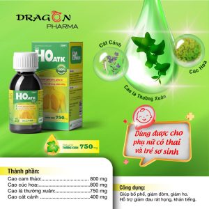 Nhà Thuốc Thành Hương - Siro Ho ATK - hỗ trợ giảm đau rát họng, hỗ trợ bổ phế, giảm đờm, giảm ho 2 Nhà Thuốc Thành Hương - HO ATK copy