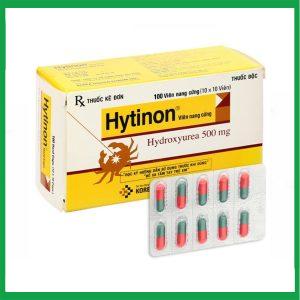 Nhà Thuốc Thành Hương - Thuốc Hytinon 500mg Korea United điều trị bệnh bạch cầu mạn tính dòng tủy (10 vỉ x 10 viên) 1 Nhà Thuốc Thành Hương - Hytinon 500mg1