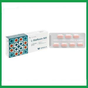 Thuốc L-Stafloxin 500 Stella điều trị nhiễm khuẩn (2 vỉ x 7 viên)
