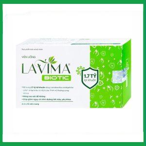 Viên uống Lavima Biotic bổ sung lợi khuẩn, hỗ trợ tăng sức đề kháng (2 vỉ x 10 viên)