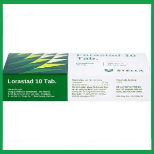 Nhà Thuốc Thành Hương - Viên nén Lorastad 10 Tab giảm viêm mũi và mày đay mạn tính (2 vỉ x 10 viên) 3 Nhà Thuốc Thành Hương - Lorastad 10 2