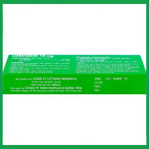 Loratadin-10mg-Traphaco-2.jpg Nhà Thuốc Thành Hương - Loratadin 10mg Traphaco 2