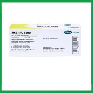 Nhà Thuốc Thành Hương - Viên nén Mebaal-1500 MEGA We Care điều trị các bệnh lý thần kinh ngoại biên (3 vỉ x 10 viên) 2 Nhà Thuốc Thành Hương - Mebaal 1500 2