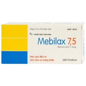 Viên nén Mebilax 7,5 DHG Pharma điều trị viêm đau cơ xương khớp (2 vỉ x 10 viên)