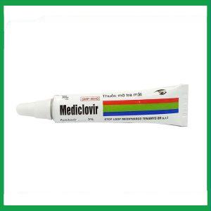 Nhà Thuốc Thành Hương - Thuốc mỡ tra mắt Mediclovir 3% điều trị viêm giác mạc (5g) 2 Nhà Thuốc Thành Hương - Mediclovir 3