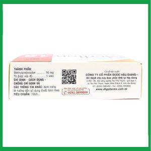 Nhà Thuốc Thành Hương - Thuốc kháng viêm Medlon 16 1 Nhà Thuốc Thành Hương - Medlon2