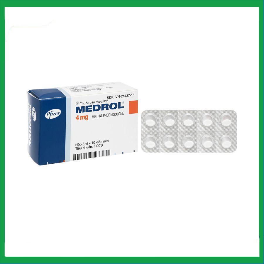 Medrol-4mg.jpg Nhà Thuốc Thành Hương - Medrol 4mg