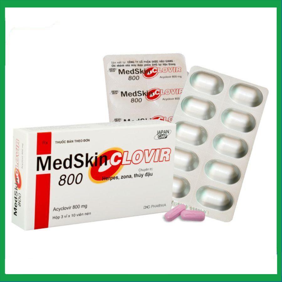 Medskin-Clovir-800-1.jpg Nhà Thuốc Thành Hương - Medskin Clovir 800 1