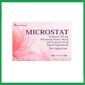 Thuốc đặt Microstat (500mg) - Điều trị viêm nhiễm âm đạo