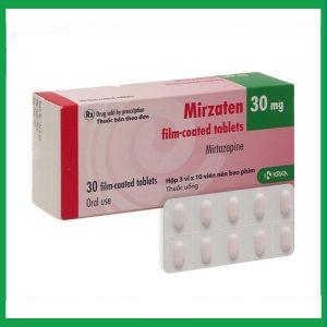 Viên nén Mirzaten 30mg KRKA điều trị trầm cảm (3 vỉ x 10 viên)