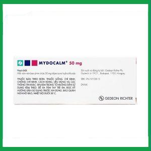 Nhà Thuốc Thành Hương - Viên nén Mydocalm 50mg điều trị triệu chứng co cứng cơ sau đột quỵ (3 vỉ x 10 viên) 2 Nhà Thuốc Thành Hương - Mydocalm 50mg 3