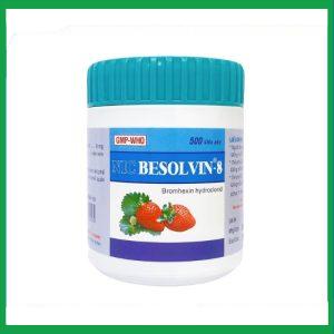 Thuốc NIC Besolvin 8mg long đờm, trị ho (Lọ 500 viên)