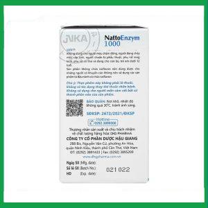 Nhà Thuốc Thành Hương - Viên uống NattoEnzym 1000 tan cục máu đông trong lòng mạch, tăng tuần hoàn máu (60 Viên) 1 Nhà Thuốc Thành Hương - Nattoenzym 1000 2