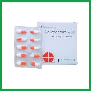 Neurocetam 400mg Micro (10 vỉ x 10 viên) điều trị say rượu, rối loạn thiểu năng vỏ não, cơn động kinh múa giật