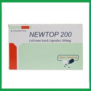 Viên nang Newtop 200 trị nhiễm khuẩn đường hô hấp, tiết niệu (1 vỉ x 10 viên)