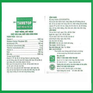 Nhà Thuốc Thành Hương - Viên uống Tametop - Hỗ trợ giảm triệu chứng nhiệt miệng(hộp 30 viên ) 2 Nhà Thuốc Thành Hương - Nhiet mieng Tametop vi 1