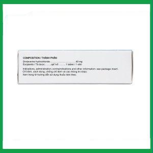 Nhà Thuốc Thành Hương - Thuốc No-spa 40mg Sanofi điều trị co thắt cơ trơn, sỏi túi mật, sỏi ống mật (5 vỉ x 10 viên) 2 Nhà Thuốc Thành Hương - No spa 40mg 2