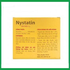 Nhà Thuốc Thành Hương - Viên đặt âm đạo Nystatin 100.000 I.U PV Pharma điều trị nhiễm nấm âm hộ, âm đạo (12 viên) 2 Nhà Thuốc Thành Hương - Nystatin 3
