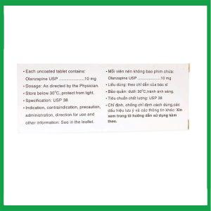 Nhà Thuốc Thành Hương - Thuốc Olavex 10 điều trị rối loạn tâm thần phân liệt, rối loạn thần kinh, loạn thần (Hộp 3 vỉ x 10 viên) 2 Nhà Thuốc Thành Hương - Olavex 10 3 1