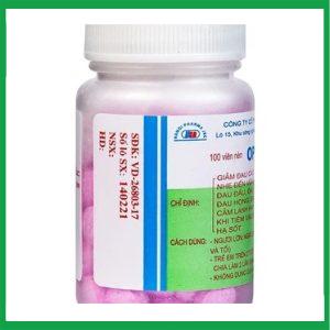 Nhà Thuốc Thành Hương - Viên nén Ophazidon Hanoi Pharma giảm đau đầu, đau bụng kinh 2 Nhà Thuốc Thành Hương - Ophazidon1