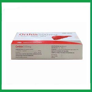 Nhà Thuốc Thành Hương - Viên nang cứng Orthin 500mg điều trị hội chứng tăng amoniac (3 vỉ x 10 viên) 2 Nhà Thuốc Thành Hương - Orthin 3