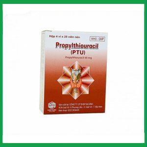 Propylthiouracil(PTU)-Thuốc kháng giáp, dẫn chất thiourê