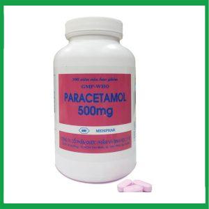 Viên nén Paracetamol 500mg Mebiphar giảm đau, hạ sốt