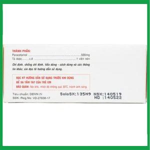 Nhà Thuốc Thành Hương - Thuốc Paracetamol 500mg Armephaco giảm đau, hạ sốt 2 Nhà Thuốc Thành Hương - Paracetamol2