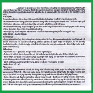 Nhà Thuốc Thành Hương - Thuốc Paracetamol 500mg Armephaco giảm đau, hạ sốt 1 Nhà Thuốc Thành Hương - Paracetamol3