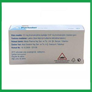 Nhà Thuốc Thành Hương - Thuốc Parlodel Meda (2,5mg) - Điều trị bệnh nhân tăng Prolactin 1 Nhà Thuốc Thành Hương - Parlodel 3