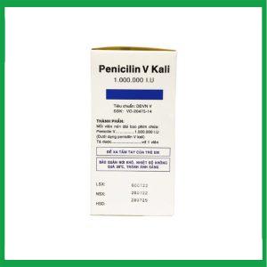 Nhà Thuốc Thành Hương - Thuốc Penicilin V Kali 1.000.000 I.U Vidipha điều trị và dự phòng các chứng nhiễm khuẩn (10 vỉ x 10 viên) 1 Nhà Thuốc Thành Hương - Penicilin V kali Vidipha 2