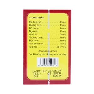 Nhà Thuốc Thành Hương - Thuốc Phong Tê Thấp Bà Giằng điều trị viêm, đau xương khớp (250 viên) 3 Nhà Thuốc Thành Hương - Phong Te Thap Ba Giang 2